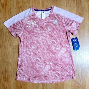 New Balance New York City Marathon TCS Ice X Women's Running Shirt Medium M Red